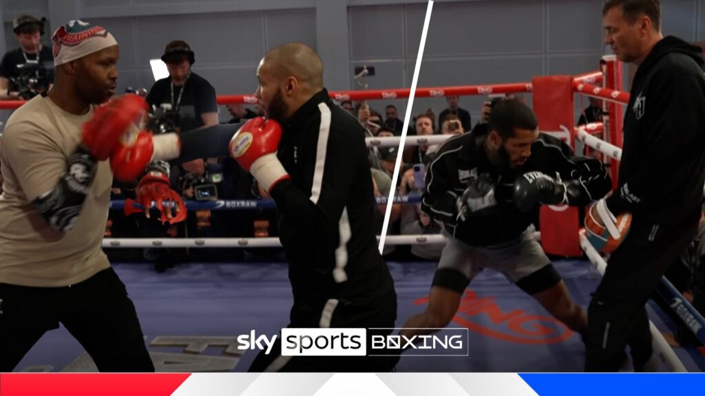 Benn and Eubank Jr show off quick hands ahead of showdown