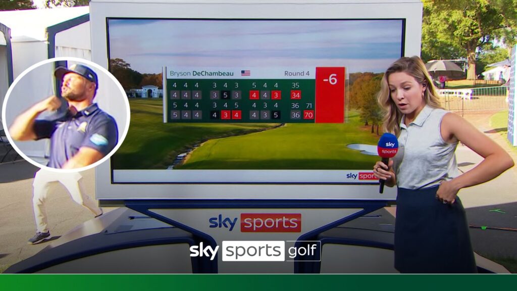 'He's very much showbiz!' | DeChambeau vents frustration by punching himself pre-interview!