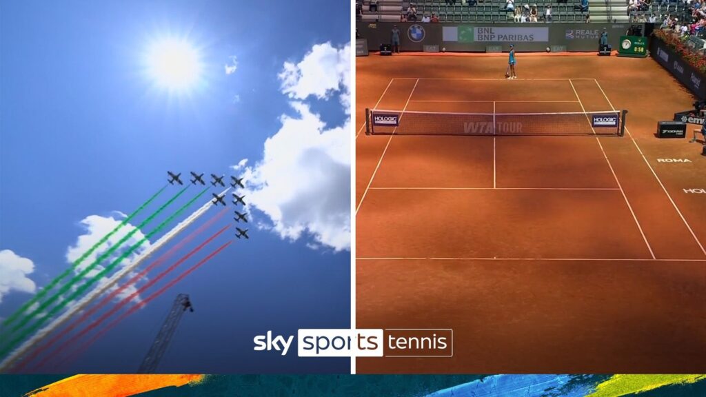 'That was not expected!' | Italian version of Red Arrows disrupt match with flyover!
