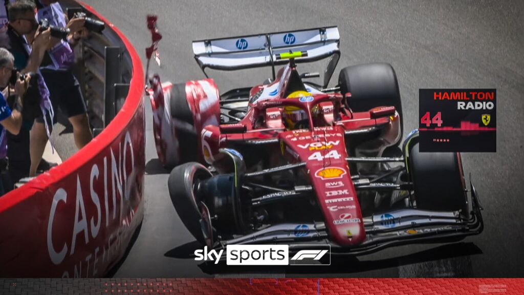 'That's his mistake' | Hamilton crashes out of P3 after hitting barrier!