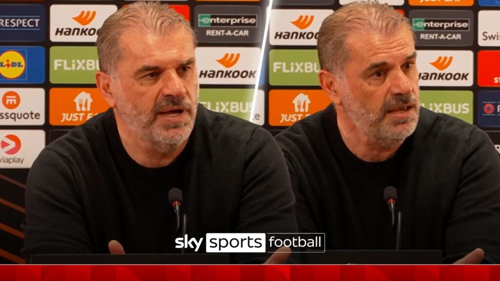 'WHO CARES?!' | Ange rants after getting angry at Man Utd questions