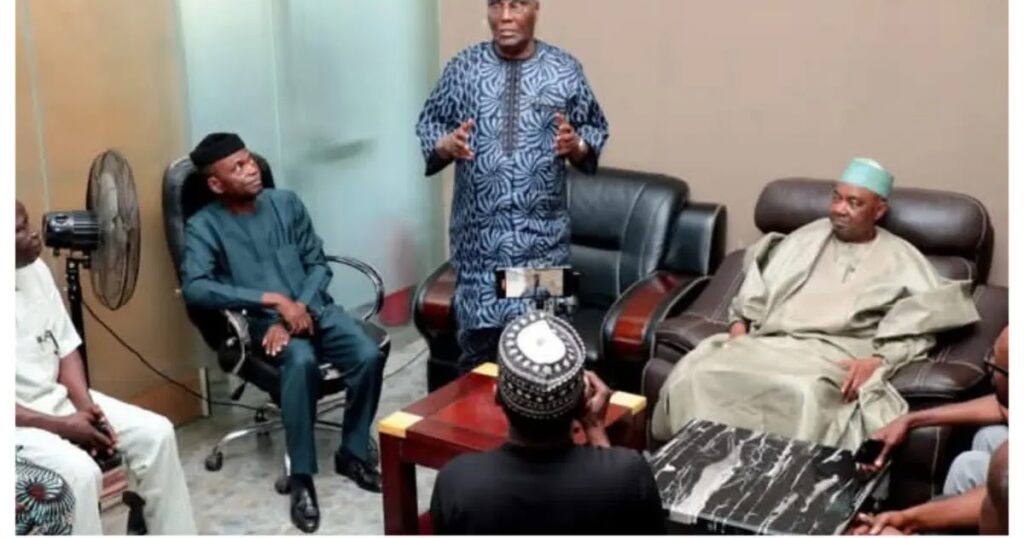 Ex-Nigerian VPs Atiku, Osinbajo, Namadi Sambo meet in Ondo
