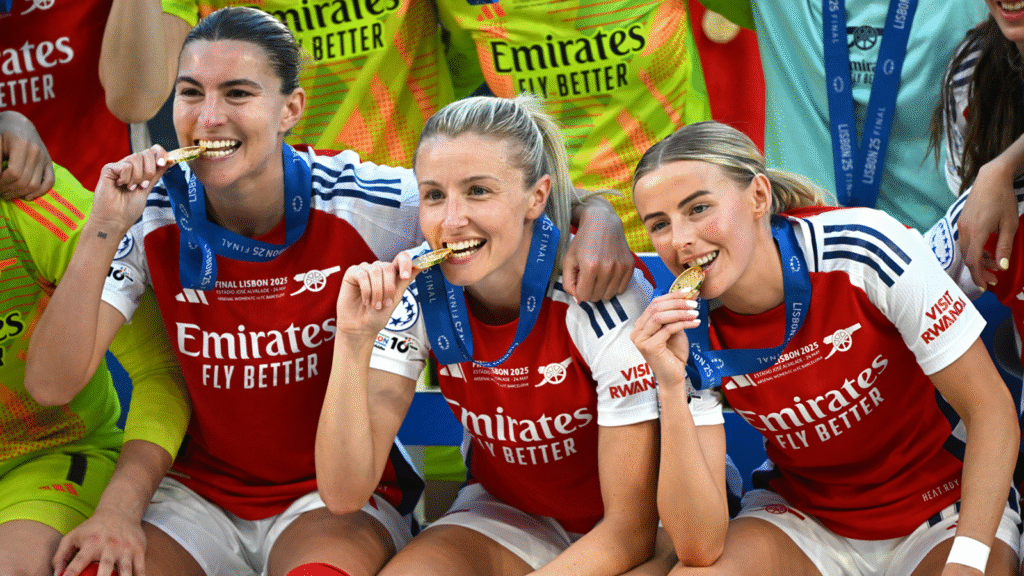 Arsenal Women win the Women’s Champions League: Renee Slegers, Kim Little, Kelly Smith and more celebrate Gunners’ win over Barcelona | Football News