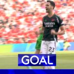 Arsenal are level! Merino header makes it 2-2!
