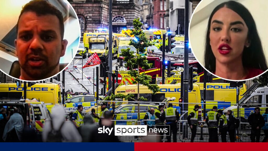 Eyewitness' reaction to Liverpool trophy parade incident
