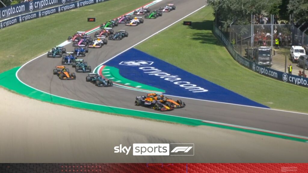 First lap: 'Inch perfect' Verstappen gets elbows out to take lead
