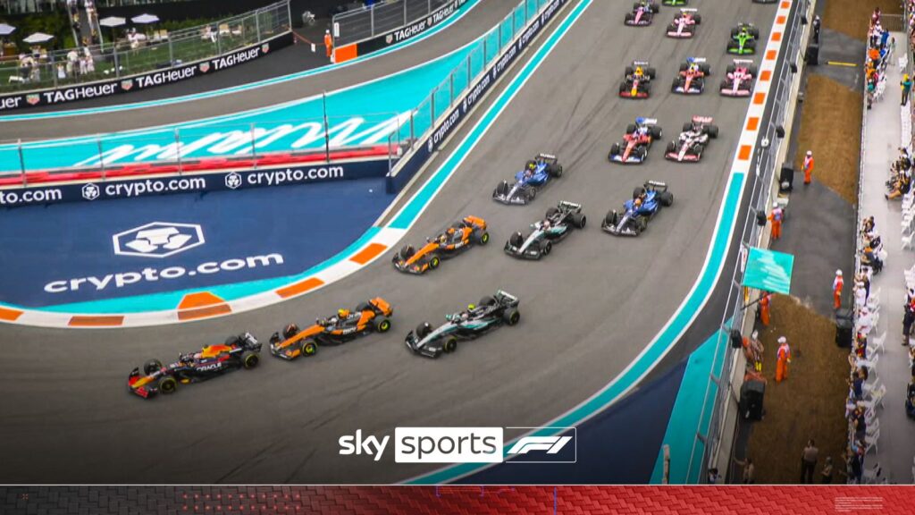 First lap CHAOS! Norris DROPS places after collision with Verstappen!