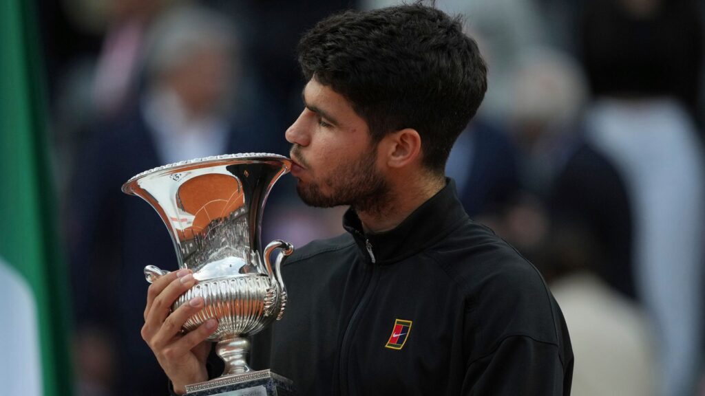Italian Open final: Carlos Alcaraz proves too strong for home favourite Jannik Sinner in Rome | Tennis News