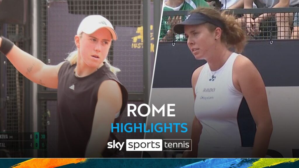 Kartal dumped out of Rome in straight sets by Noskova