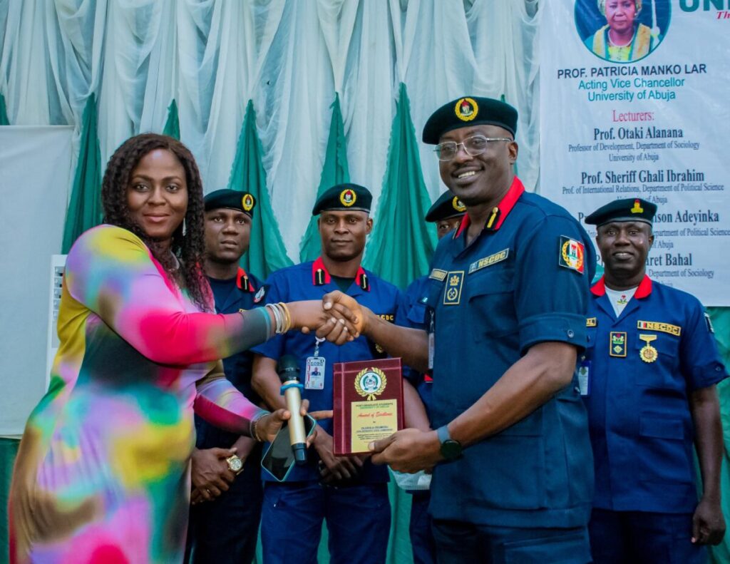 NSCDC FCT commandant receives award of excellence