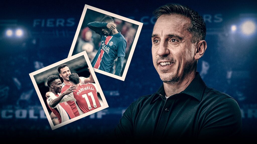 PSG vs Arsenal: Gary Neville says the Gunners have a chance of reaching Champions League final due to nerves from the French side | Football News