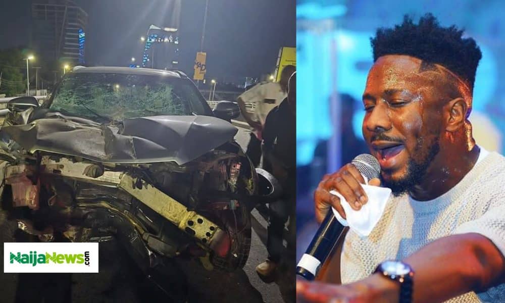 Gospel Singer, Peterson Okopi Cheats Death In Ghastly Car Accident [Photos]