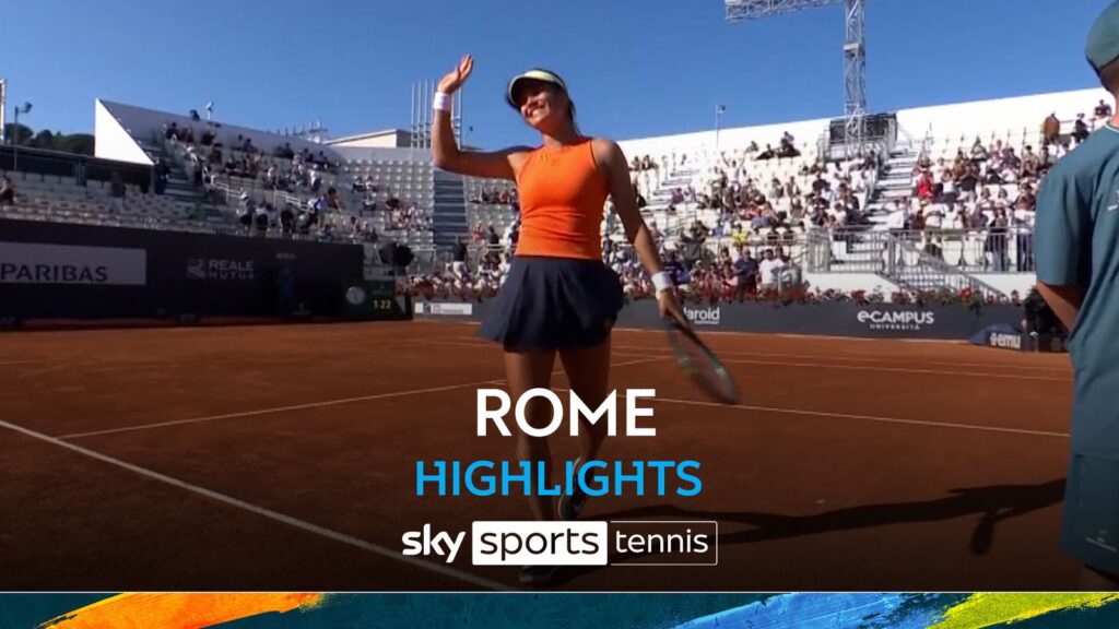 Raducanu races past Teichmann in dominant performance in Rome