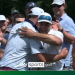 Rahm hits fan with errant shot which leads to wholesome interaction!