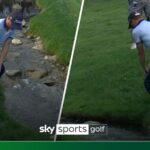 Thomas hits INCREDIBLE recovery shot from bank at Quail Hollow
