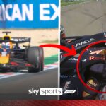 Verstappen THUMPS steering wheel in frustration at sliding Red Bull