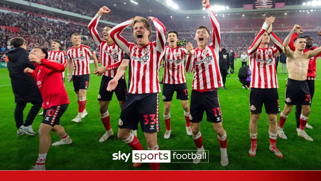 Watch incredible full-time scenes at Stadium of Light as Sunderland seal Wembley spot
