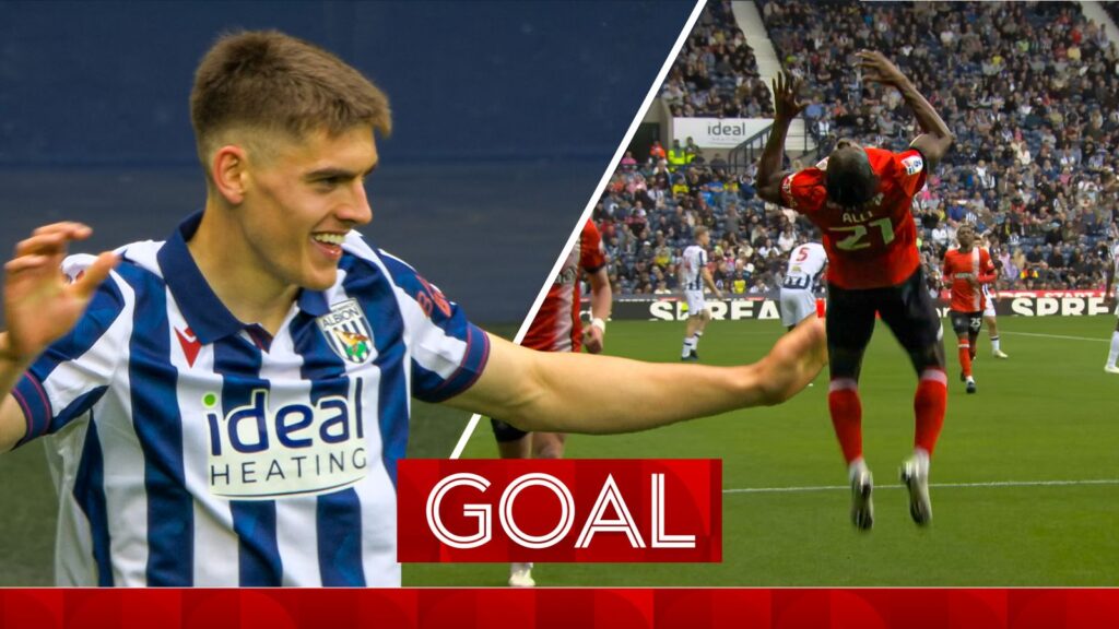 West Brom lead Luton but Hatters instantly equalise through superb Alli effort