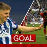 West Brom lead Luton but Hatters instantly equalise through superb Alli effort