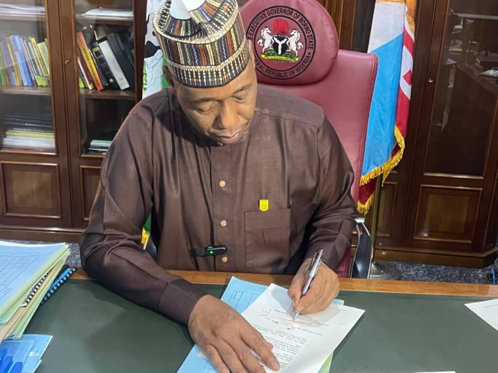 Zulum bans indiscriminate felling of trees in Borno
