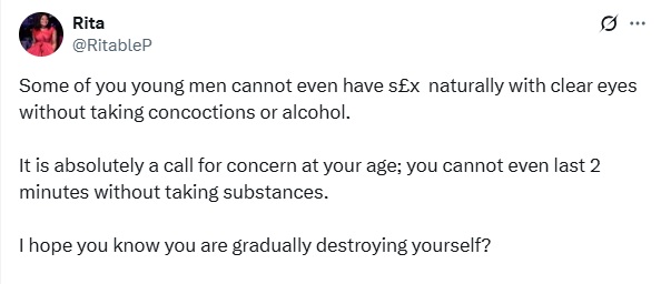 Some of You Cannot Even Last 2 Minutes Without Taking Concoctions or Alcohol