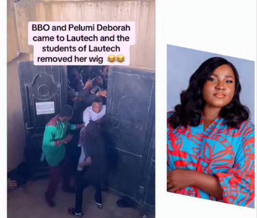 Lautech Crowd Pulls Off Gospel Singer, Pelumi Deborah’s Wig (Video)