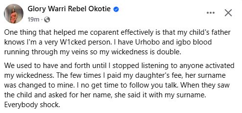 Nigerian Woman Gets Tongues Wagging After Revealing The One Thing That Helped Her Co-Parent Effectively