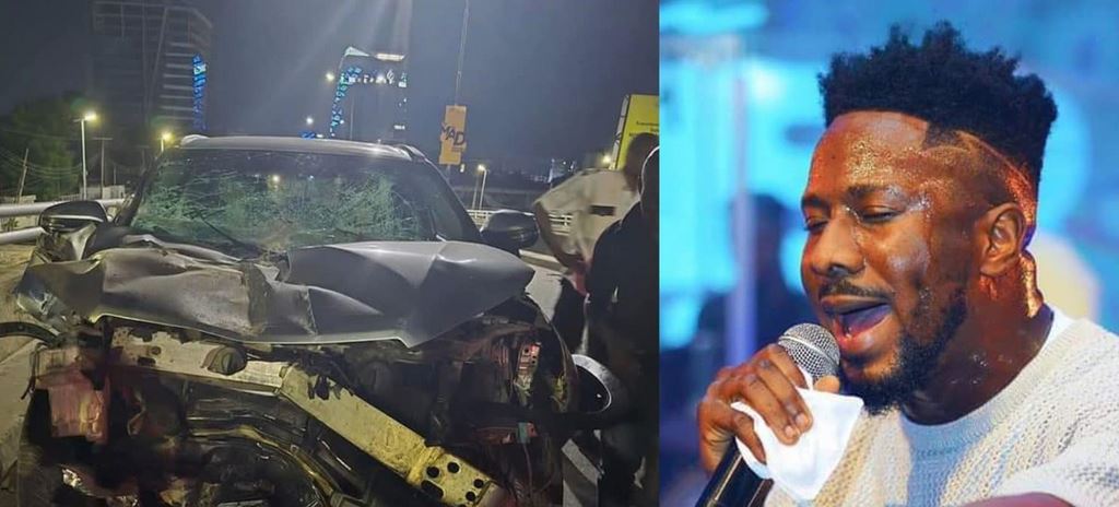 Gospel Singer, Peterson Okopi Cheats Death In Ghastly Car Accident (Photos)