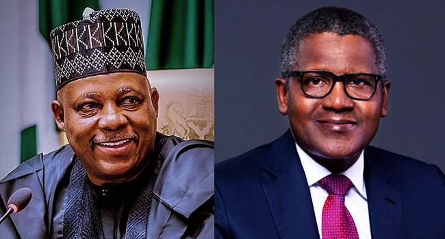 Dangote Greatest Black Man In Past 300 Years — Shettima