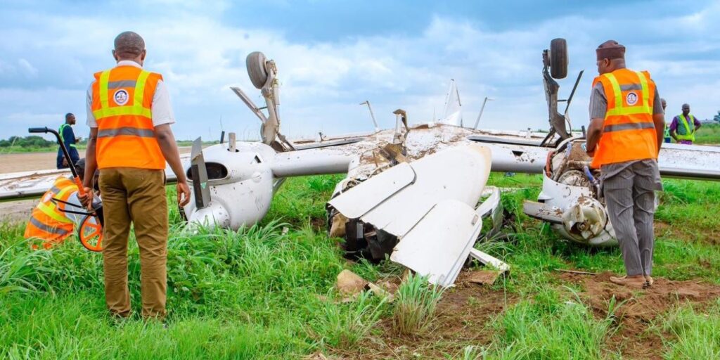 Nigerian Investigation Bureau, NSIB Begins Probe Of Ilorin Aviation College Aircraft Crash