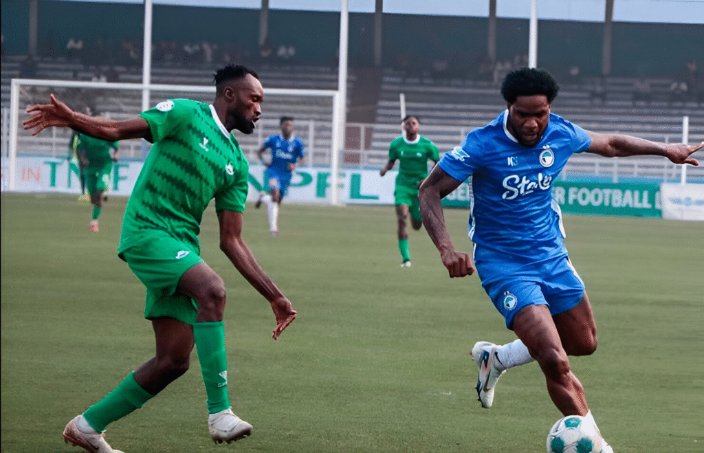 Ideye brace lifts Enyimba as continental, relegation battles go to wire